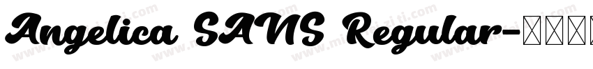 Angelica SANS Regular字体转换